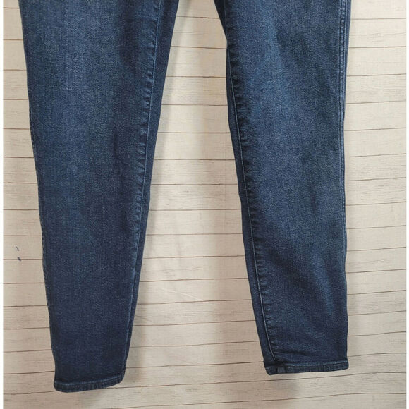 MADEWELL 10" INCH HIGH RISE SKINNY DARK WASH JEANS, SZ 29 - Picture 2 of 16